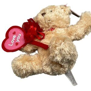 Just for you bear stuffed animal polyester valentine's day love you heart READ